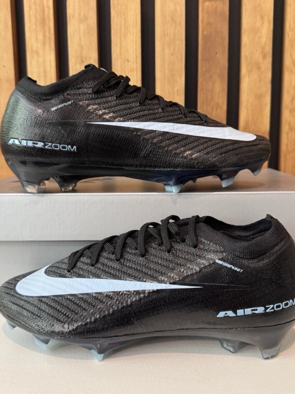 Nike Vapor 16 Elite FG Black Blue Shadow FQ1457 001 Men Size 5.5 / Womens Size 7